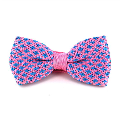 Fliege mit Lilienmuster in Rosa und Blau