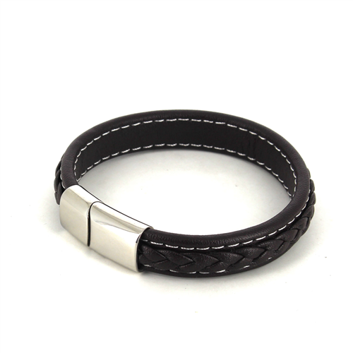 Armband Dunkelbraunes Lederseil I