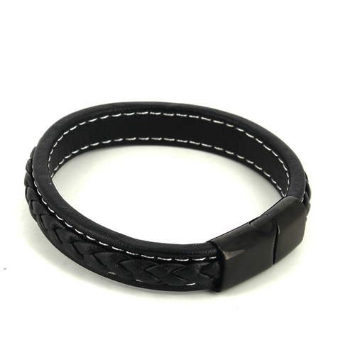 Armband Schwarzes Lederseil II