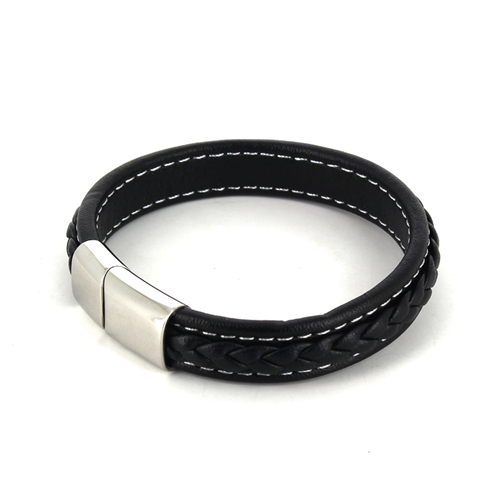 Armband Schwarzes Lederseil III