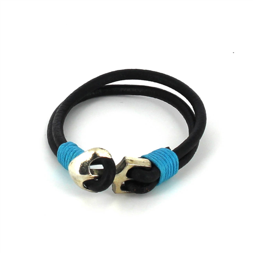 Armband aus Leder mit Anker
