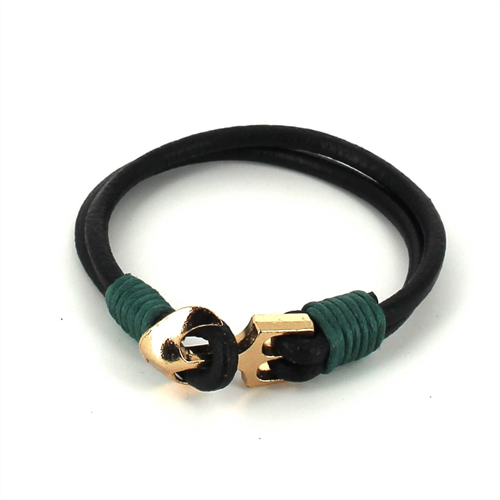 Armband aus Leder mit Anker