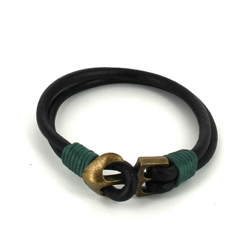 Armband aus Leder mit Anker