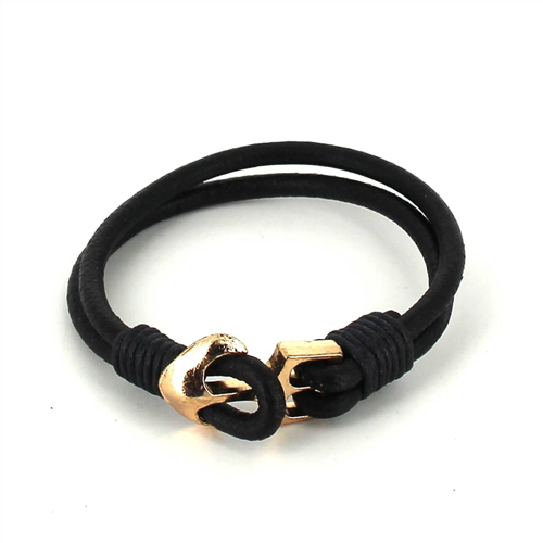 Armband aus Leder mit Anker