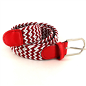 Elastischer Gürtel in Weiß und Rot