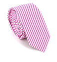 Krawatte mit weißen und rosa Streifen