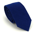 Schmale Wildleder Krawatte in Blau