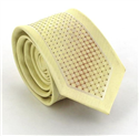 Schmale Krawatte in Beige und Braun
