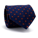 Krawatte Marineblau mit Blumenmuster