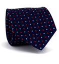 Krawatte mit blauem Polka-Dot-Muster I