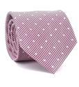 Krawatte mit Punkten in Magenta