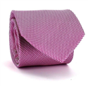 Krawatte in Fuchsia mit Hahnentrittmuster
