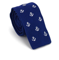 Krawatte mit Anker-Muster in Marineblau