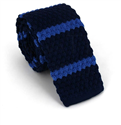 Krawatte Blau Gestreiftes Blau