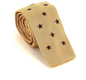 Krawatte mit Sternenmuster in Beige