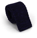 Lila melierte Strickkrawatte