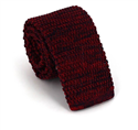 Rote Melange Strickkrawatte