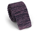 Violette melierte Strickkrawatte