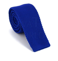 Glattstrick Krawatte Blau