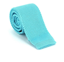Krawatte Einfarbiges Strickmuster Himmelblau