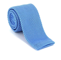 Krawatte Einfarbiges Strickmuster Hellblau