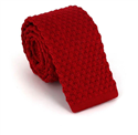 Krawatte Glattstrick Wellen Rot