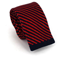 Krawatte Gestreiftes Diagonales Muster Rot und Blau