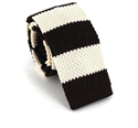 Krawatte Gestreift Braun und Beige