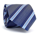 Krawatte mit blauen Streifen