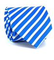 Krawatte Gestreift Blau und Weiß