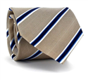 Krawatte in Beige mit Streifen