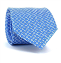Krawatte mit blauen Rhomben