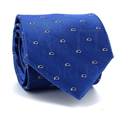 Seidenkrawatte mit blauem Paisleymuster
