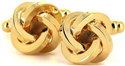 Goldene Manschettenknöpfe mit 4 Knoten