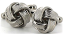 Vierknoten Manschettenknöpfe in Silber