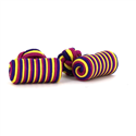 Barrel Manschettenknöpfe Gelb, Lila und Fuchsia