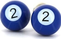 Billardkugel Blaue Manschettenknöpfe 2