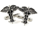 Ärmelknöpfe Caduceus