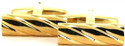 Goldene Zylinder Manschettenknöpfe