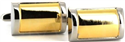 Goldene konvexe Manschettenknöpfe