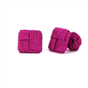 Viereckige Manschettenknöpfe in Fuchsia