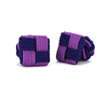Viereckige Manschettenknöpfe in Magenta und Lila