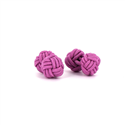 Krawattenklammer Doppelkugel Magenta