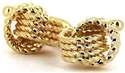 Goldene Doppelknoten Manschettenknöpfe
