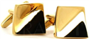 Goldene glatte Manschettenknöpfe