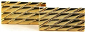 Gold gestreifte Manschettenknöpfe