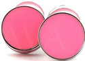 Emaille-Manschettenknöpfe Doppelkugel Rosa