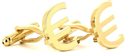 Goldene Euro-Manschettenknöpfe