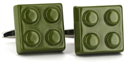 Grüne Lego Manschettenknöpfe