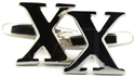 Initialen Manschettenknöpfe X